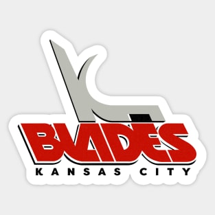 Retro Kansas City Blades Hockey 1990 Sticker